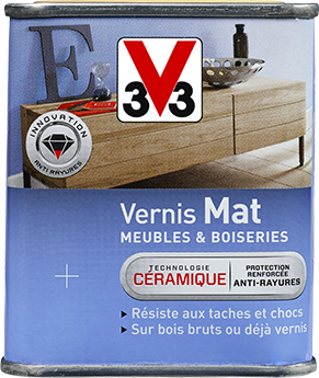 Vernis Meuble/Bois Mat GRIS FUME 0,25L