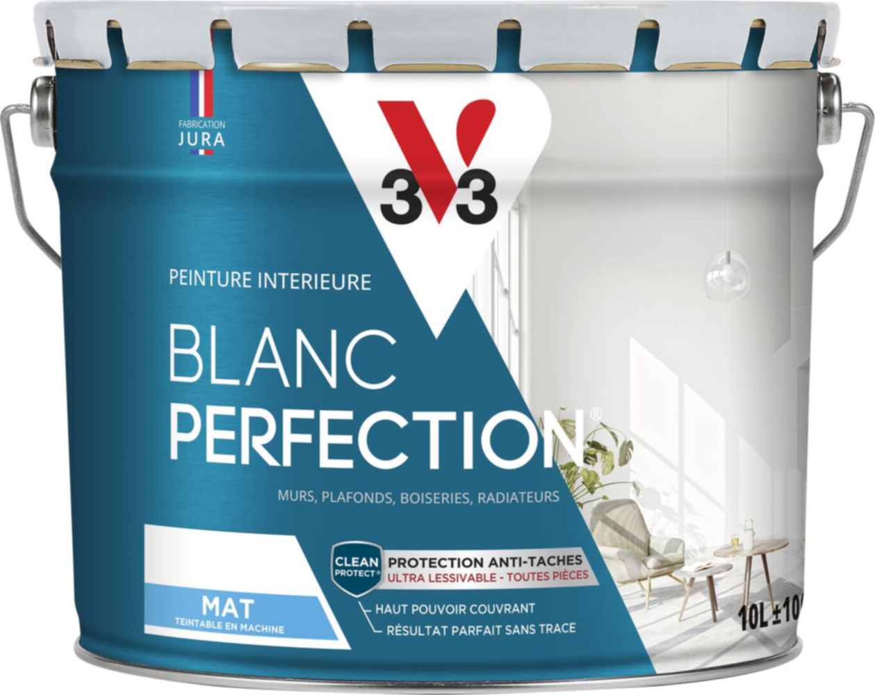 Peinture blanc perfection mat 10L - V33