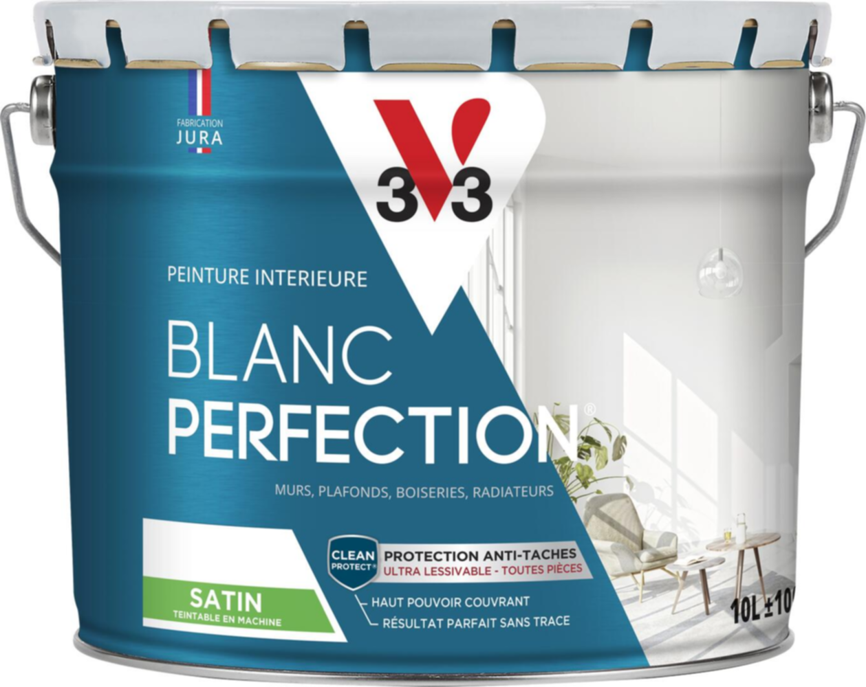 Peinture blanc perfection satin 10L - V33