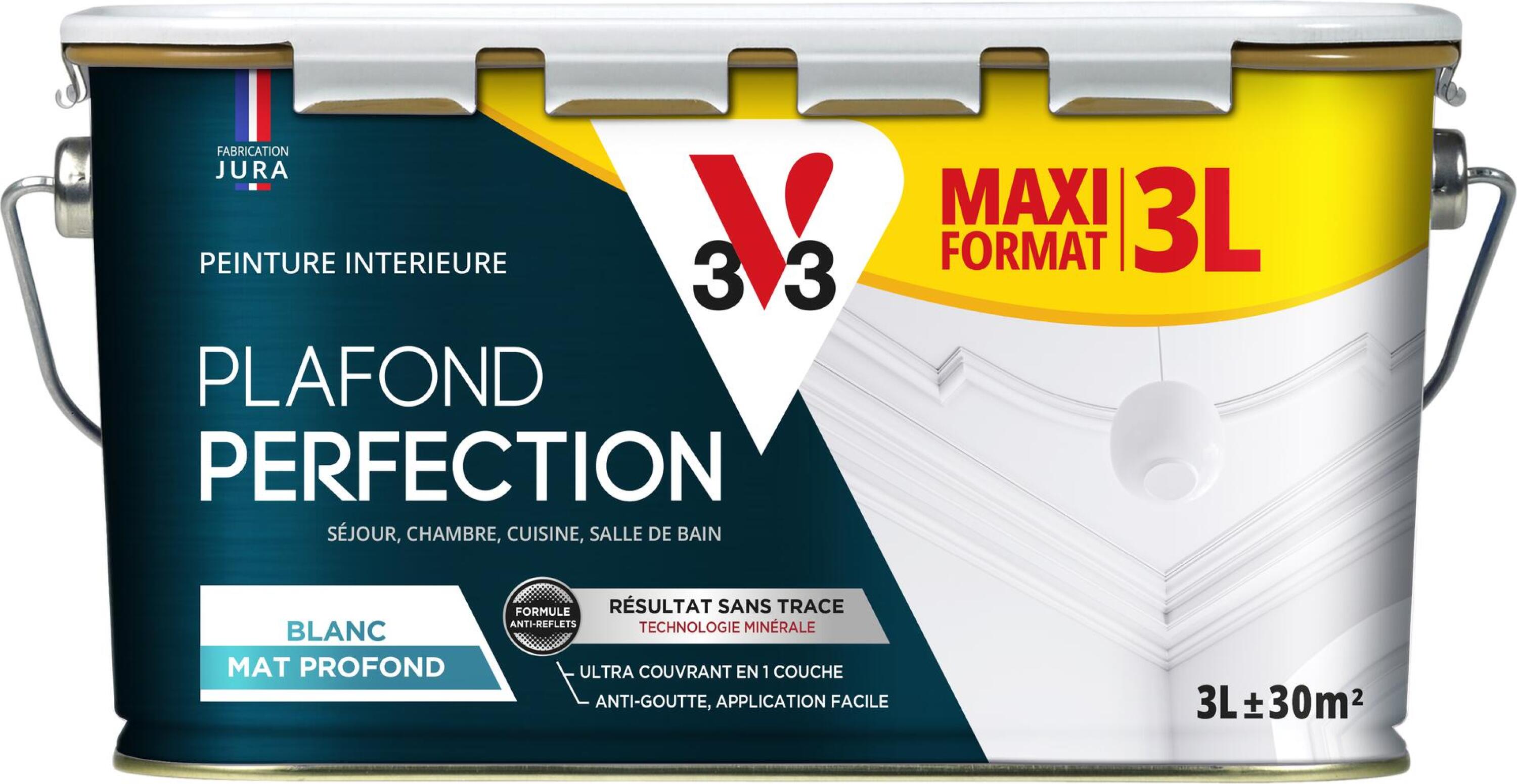 Peinture plafond blanc Perfection mat 3L - V33