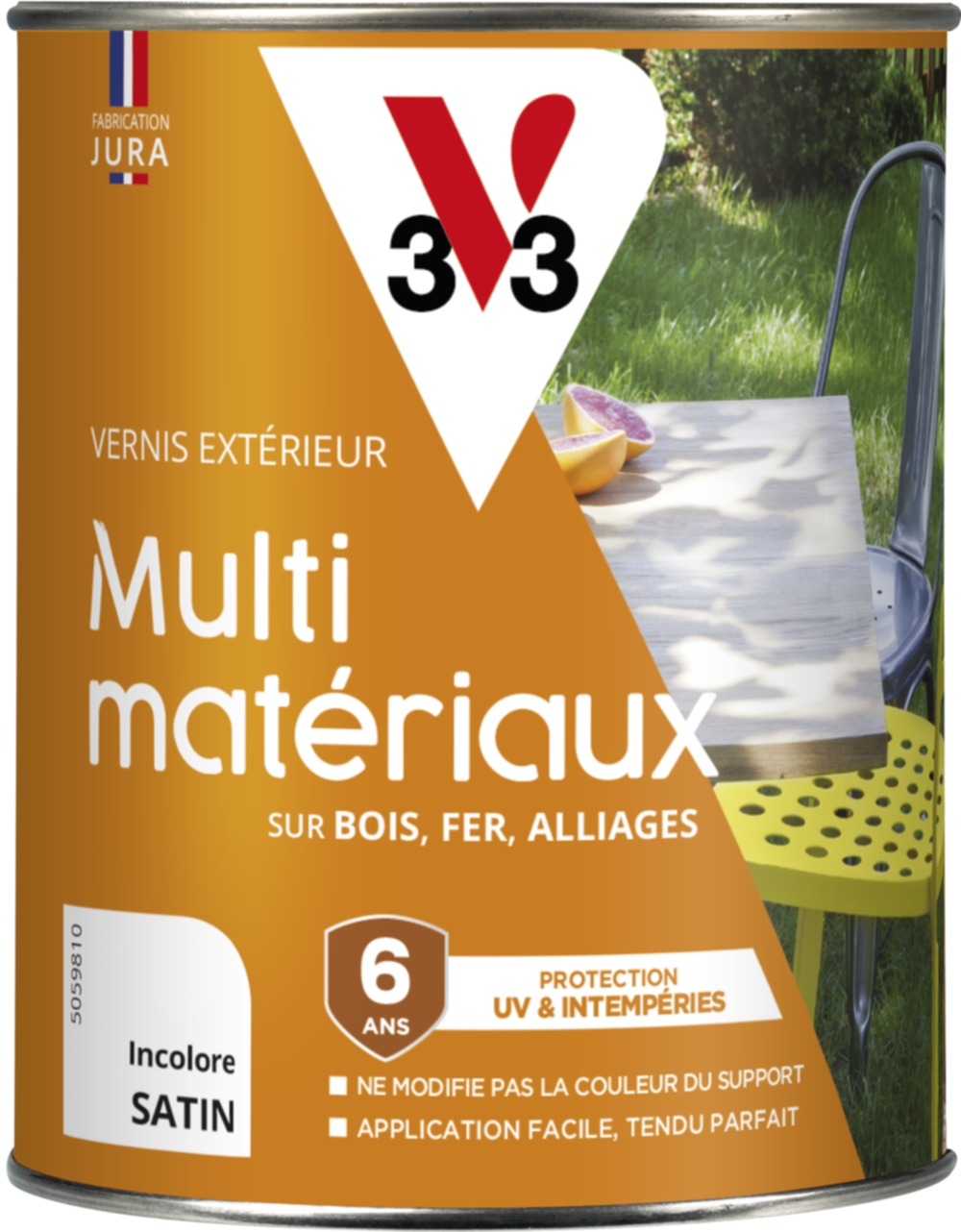 Vernis extérieur multimatériaux satin incolore 0l25