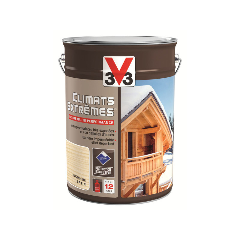 Lasure Climats extrêmes 5L Incolore satiné - V33