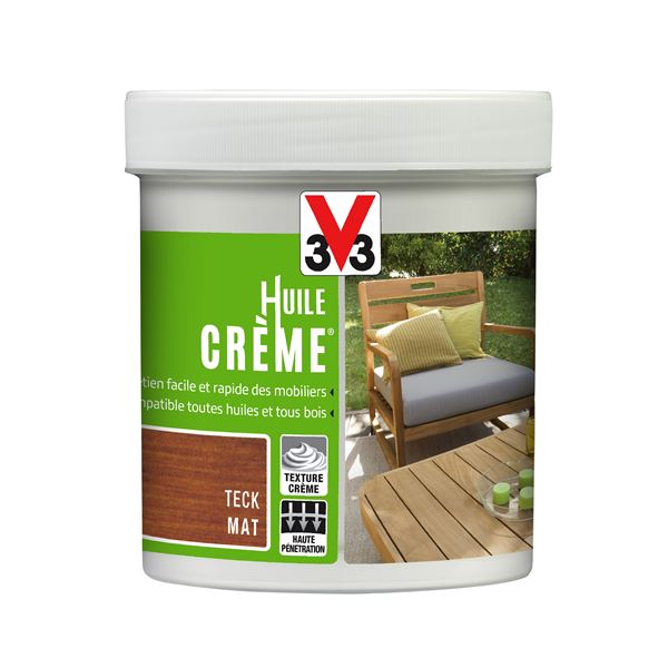 Huile crème ton bois 0,5l