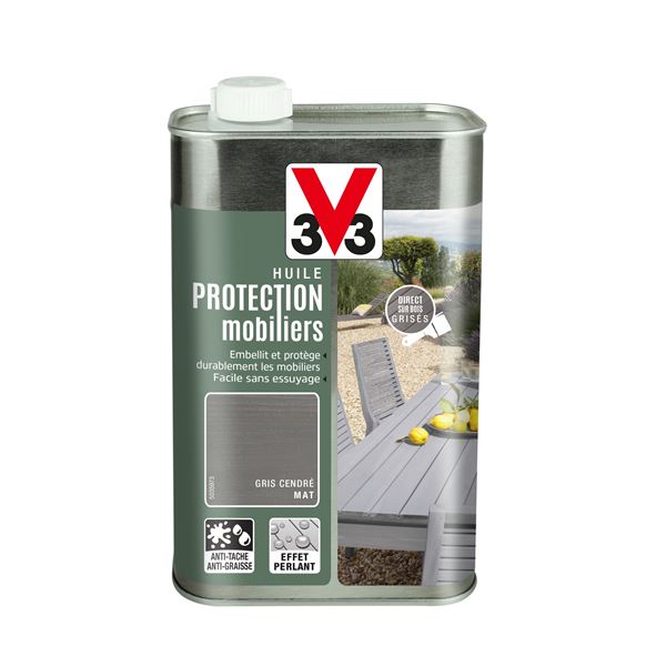 Huile protection mobi gris cendre 1l