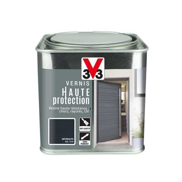 Vernis haute protection bi gris anthracite 0,75l