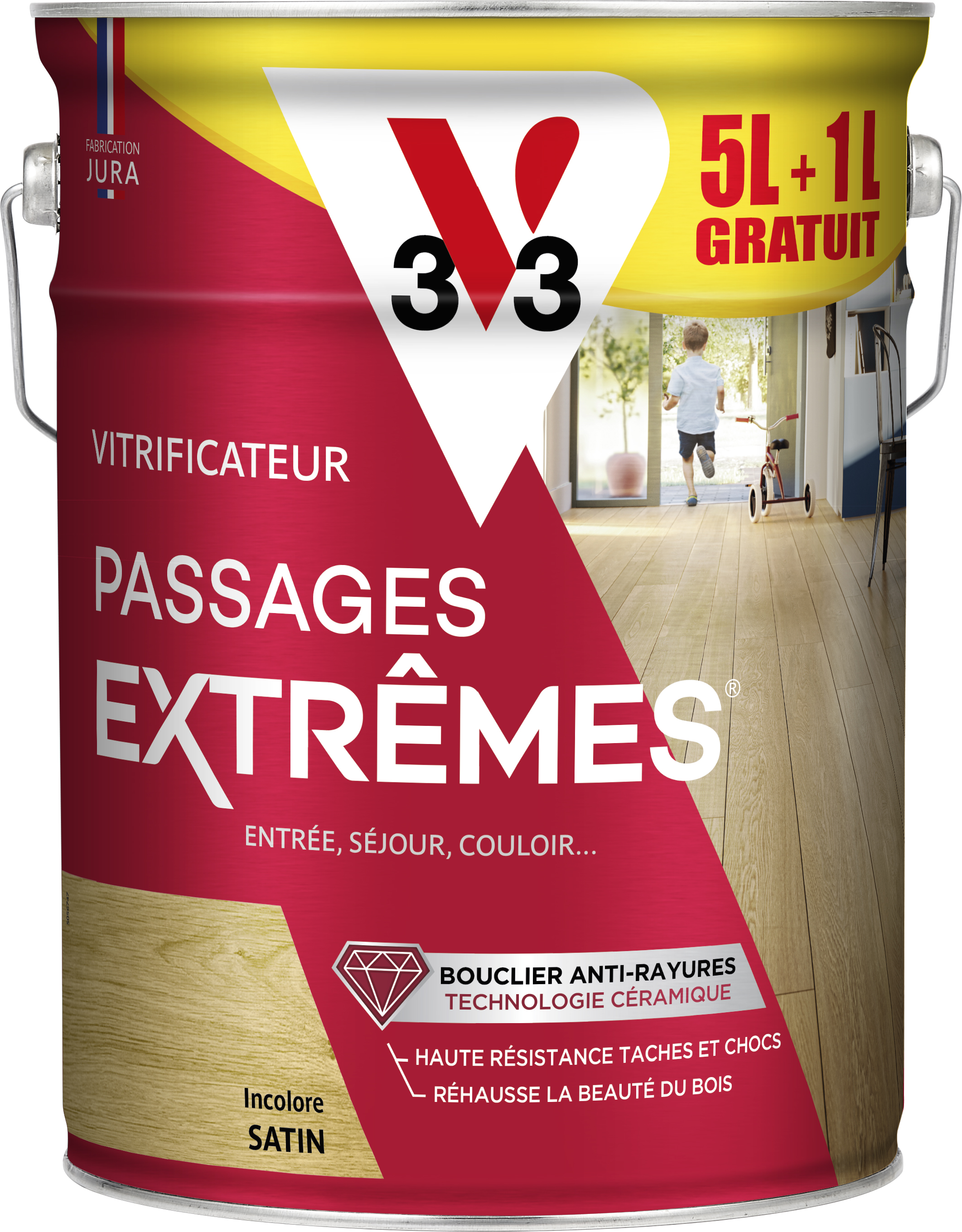 Vitrificateur Passages Extrêmes® Satin INCOLORE 6L