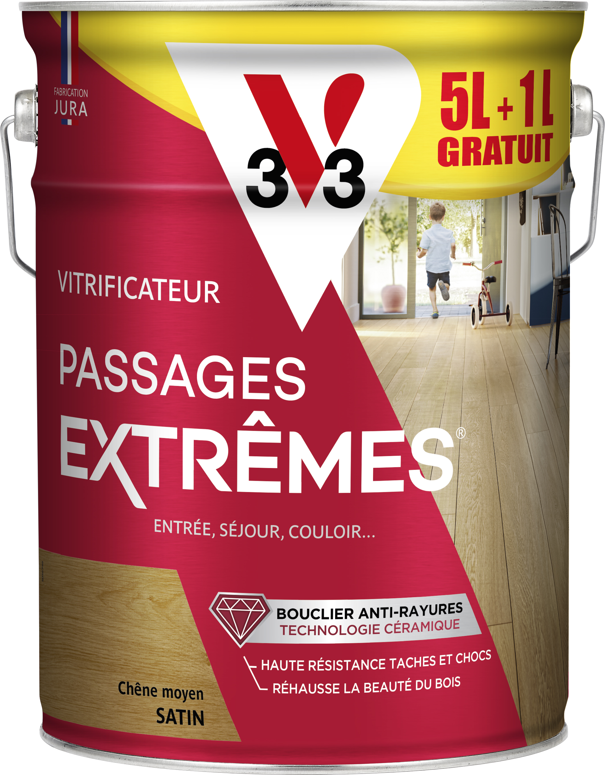 Vitrificateur Passages Extrêmes® Satin CHENE MOYEN 6L