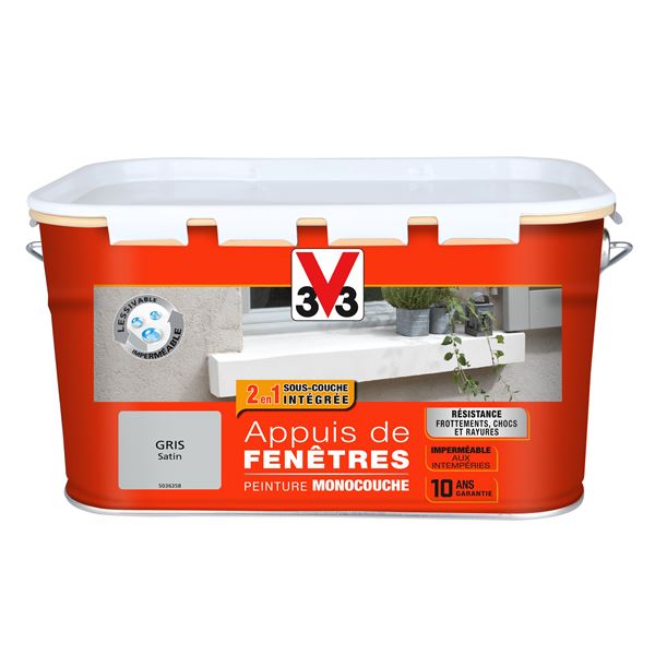 Peinture appuis de fenêtre gris 2l5