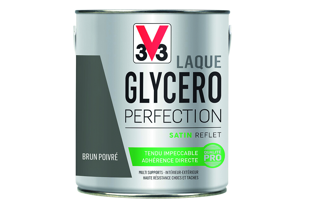 Laque glycéro 2 l satin brun poivre 