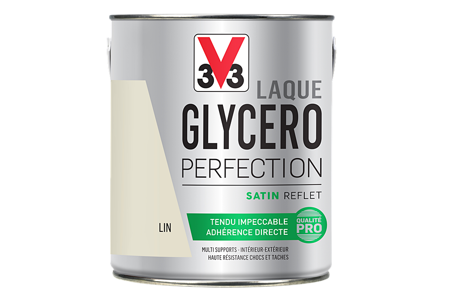 Laque glycéro multisupport Perfection lin satin 2L - V33