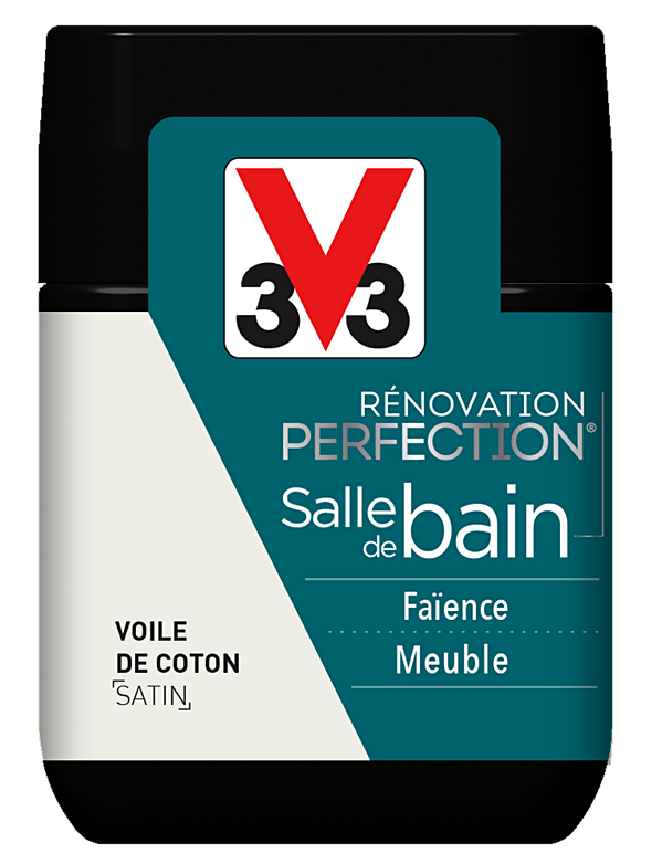 Testeur rénovation salle de bain voile de coton satin 75ml - V33