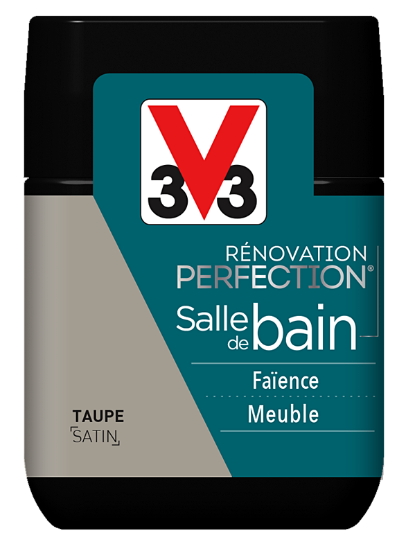 Testeur rénovation salle de bain taupe satin 75ml - V33