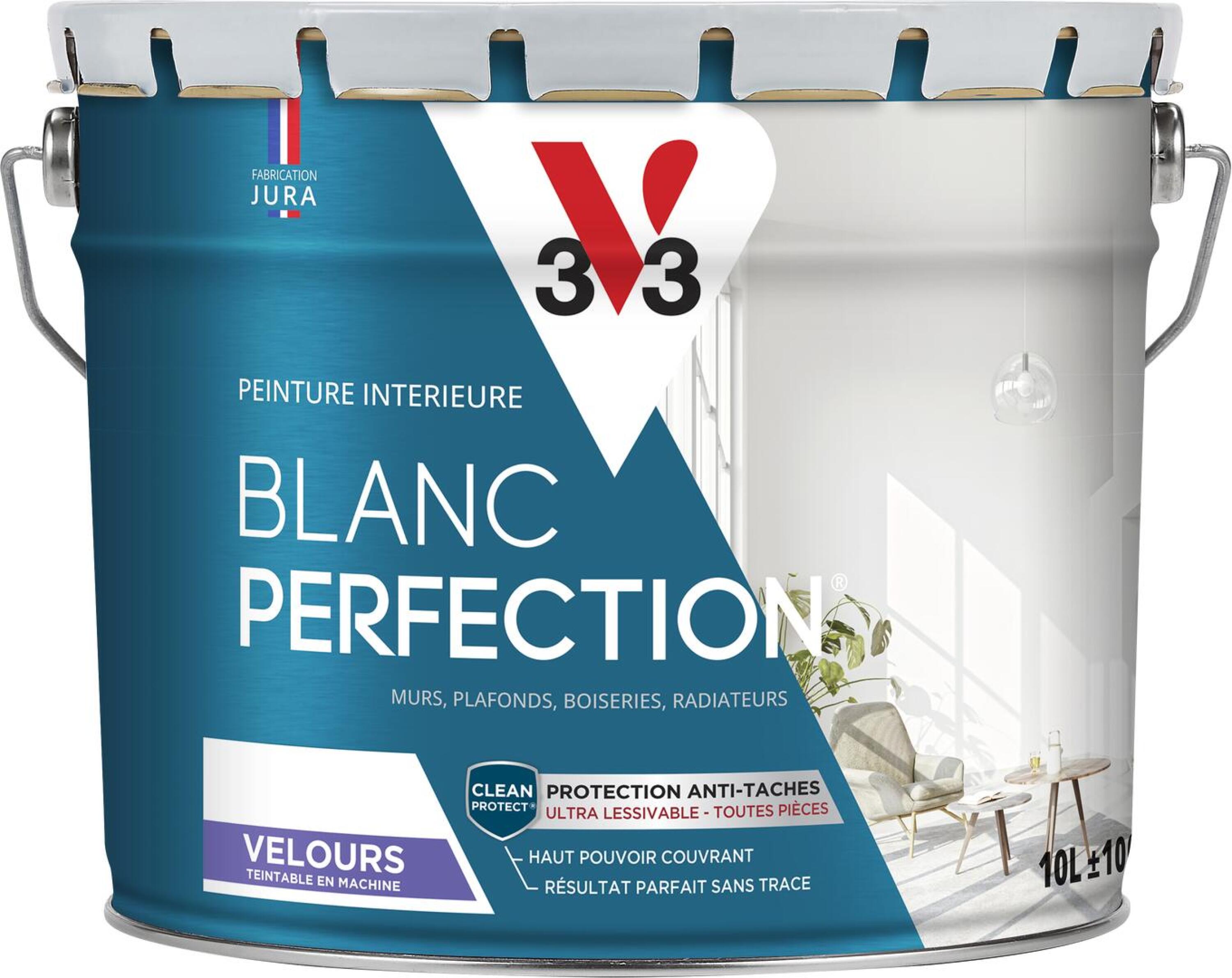 Peinture Murs et Plafonds Perfection blanc Velours 10L - V33