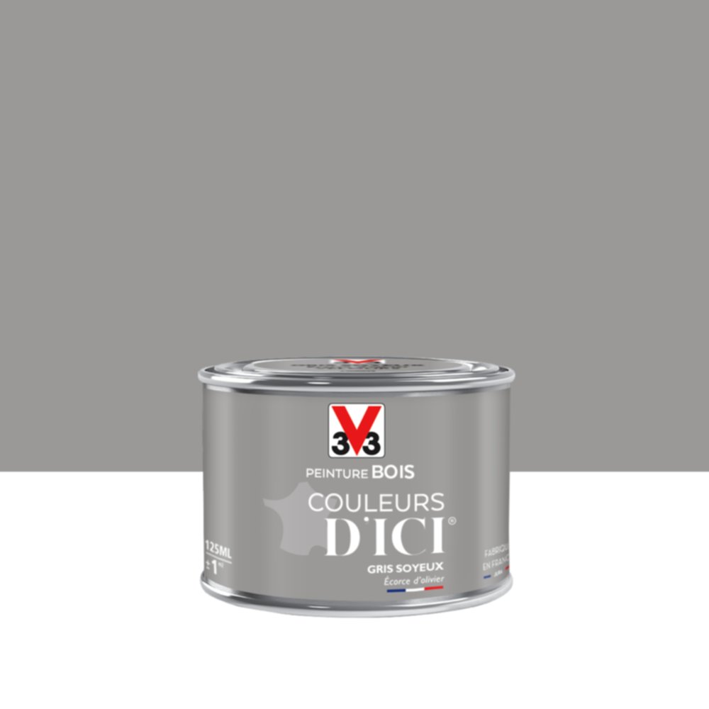 PEINTURE V33  BOIS COULEURS D’ICI ®  GRIS SOYEUX 125 ML