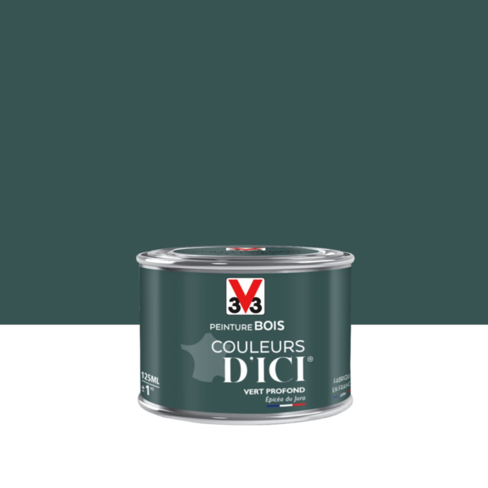 PEINTURE V33  BOIS COULEURS D’ICI ®  VERT PROFOND 125 ML