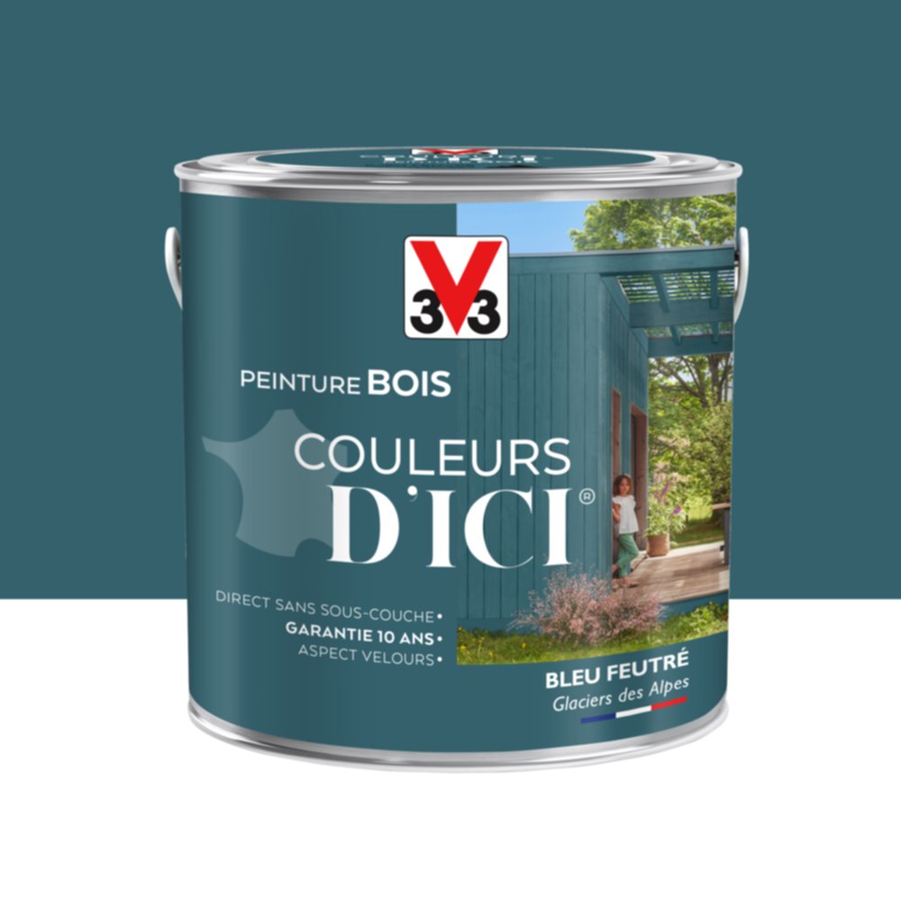 Peinture bois bleu feu 2l