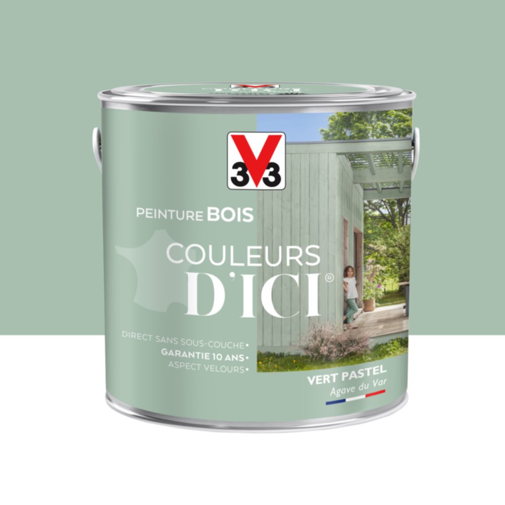 Peinture bois vert pas 2l