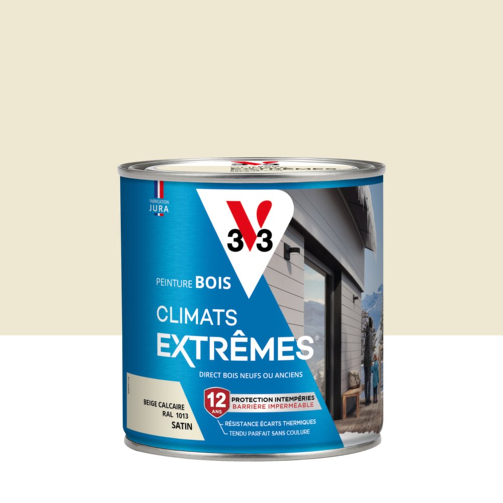 Peinture bois satin calcaire 0l5