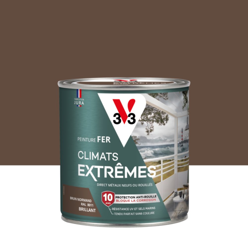 Peinture fer climats extrêmes brillant brun nor 0l5