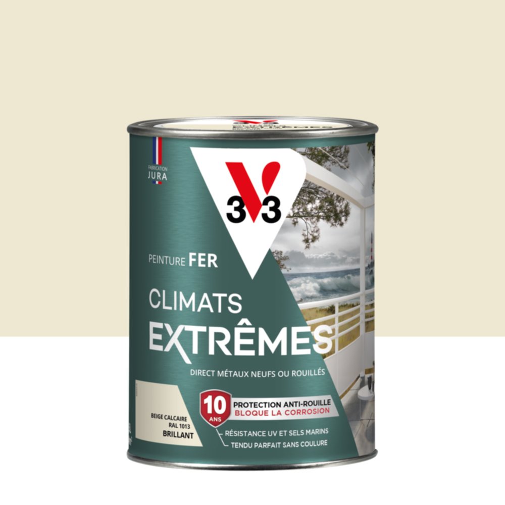 Peinture fer climats extrêmes brillant calcaire 1,5L