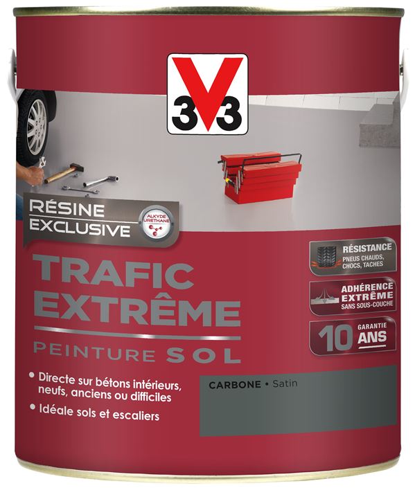 Peinture sol Trafic Extrême satin carbone 2,5L - V33