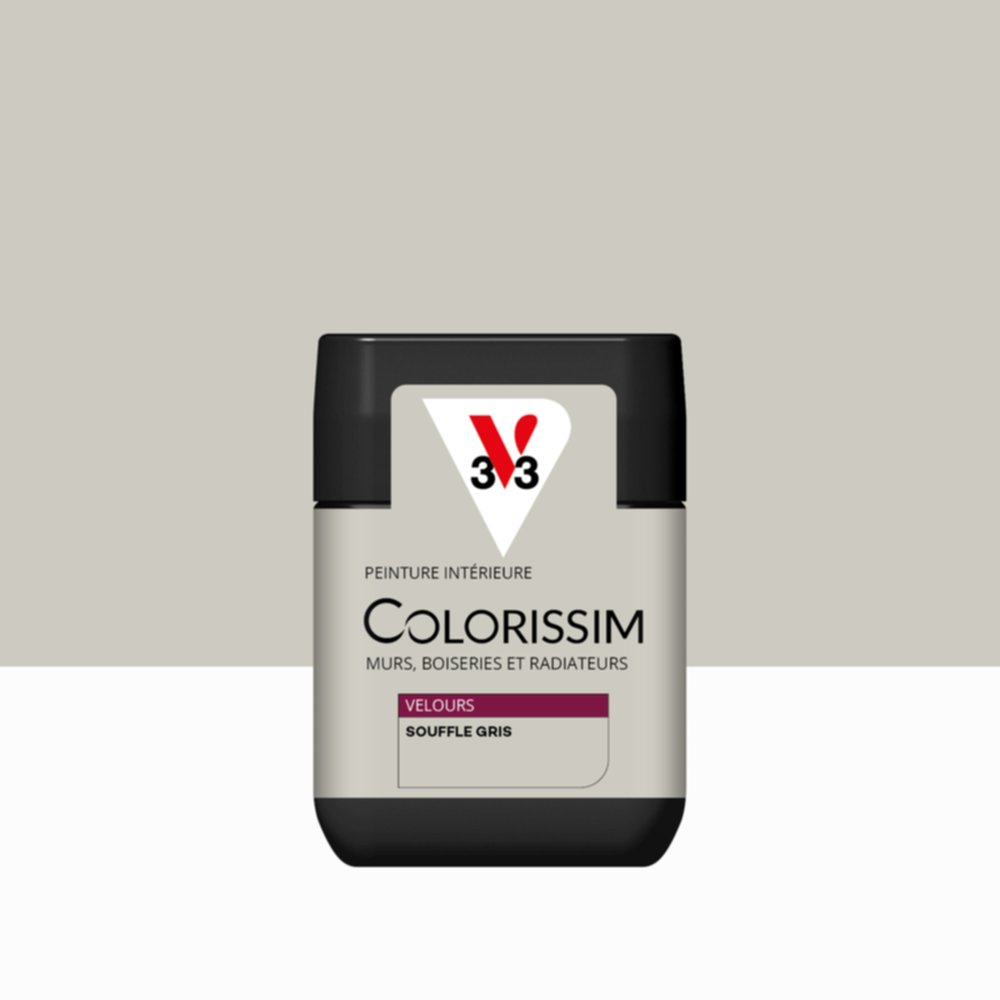 Peinture Intérieure Souffle Gris Velours 75ml Colorissim® - V33