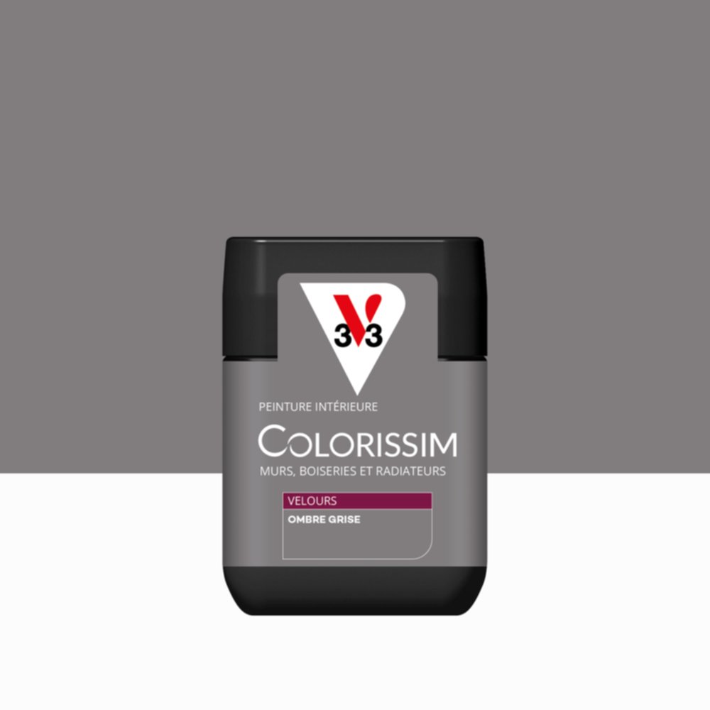 Peinture Intérieure Ombre Grise Velours 75ml Colorissim® - V33