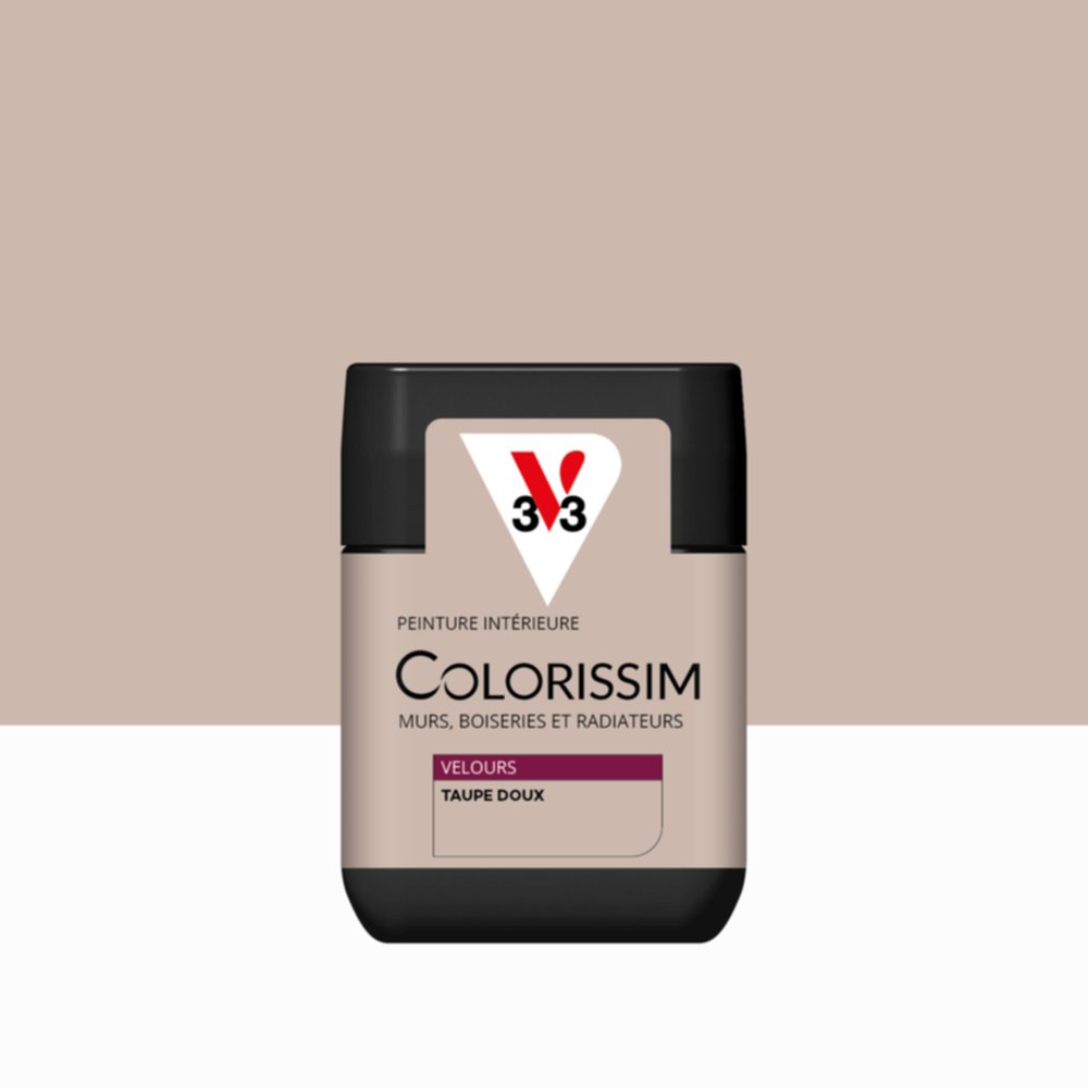 Peinture Intérieure Taupe Doux Velours 75ml Colorissim® - V33