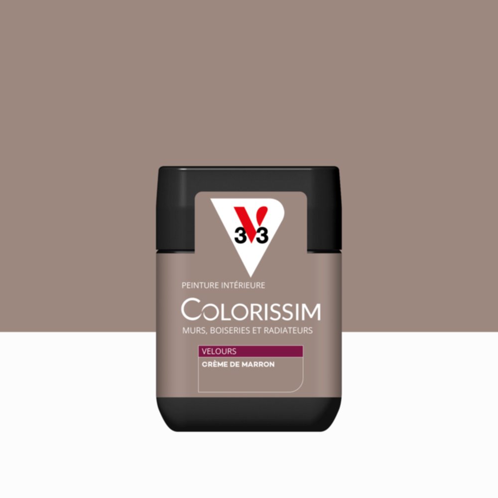 Peinture Intérieure Crème de Marron Velours 75ml Colorissim® - V33