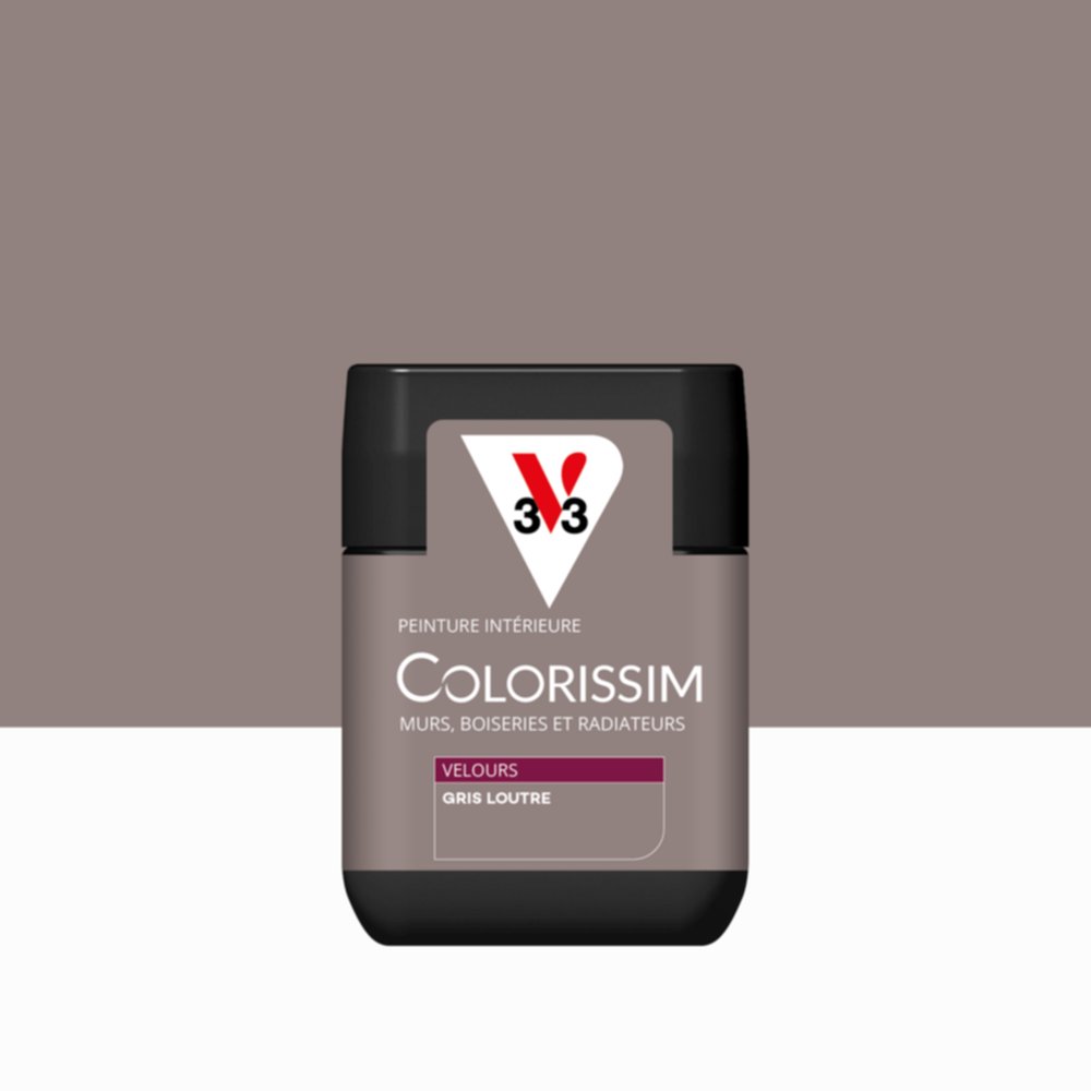 Peinture Intérieure Gris Loutre Velours 75ml Colorissim® - V33