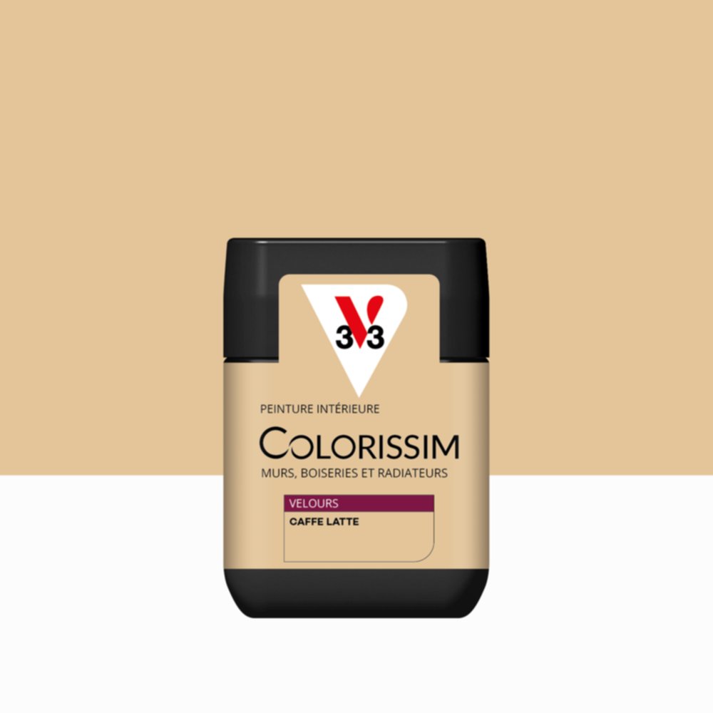 Peinture Intérieure Caffe Latte Velours 75ml Colorissim® - V33