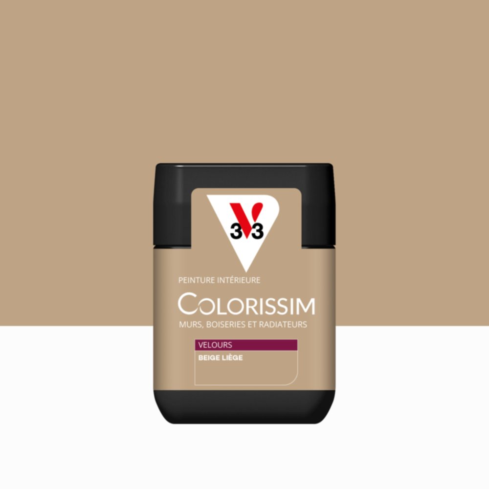 Peinture Intérieure Beige Liège Velours 75ml Colorissim® - V33