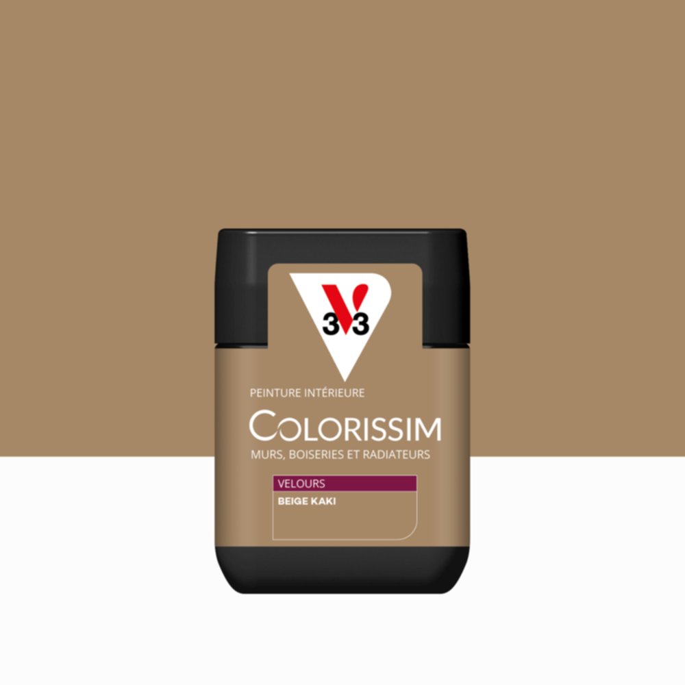 Peinture Intérieure Beige Kaki Velours 75ml Colorissim® - V33