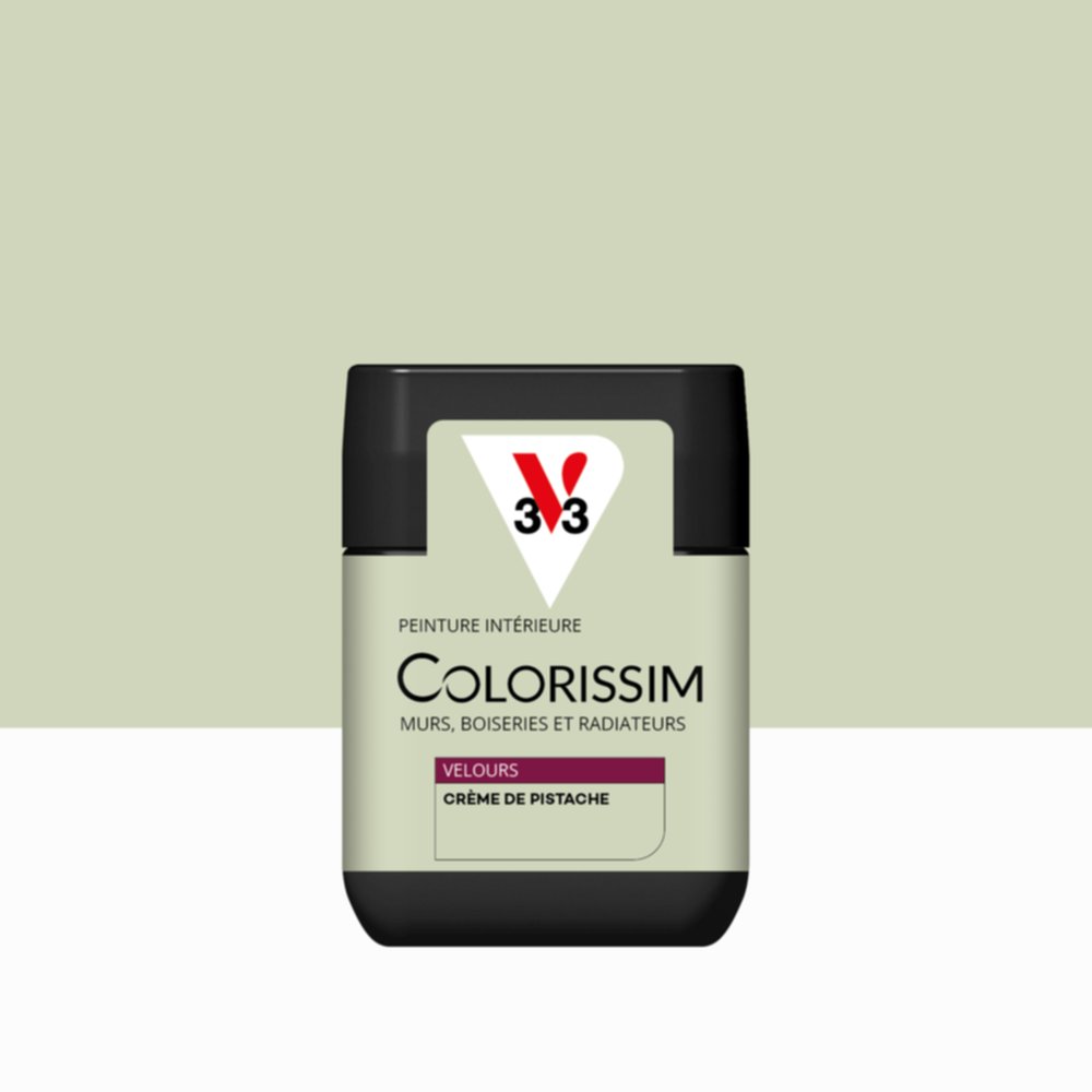 Peinture Intérieure Crème de Pistache Velours 75ml Colorissim® - V33