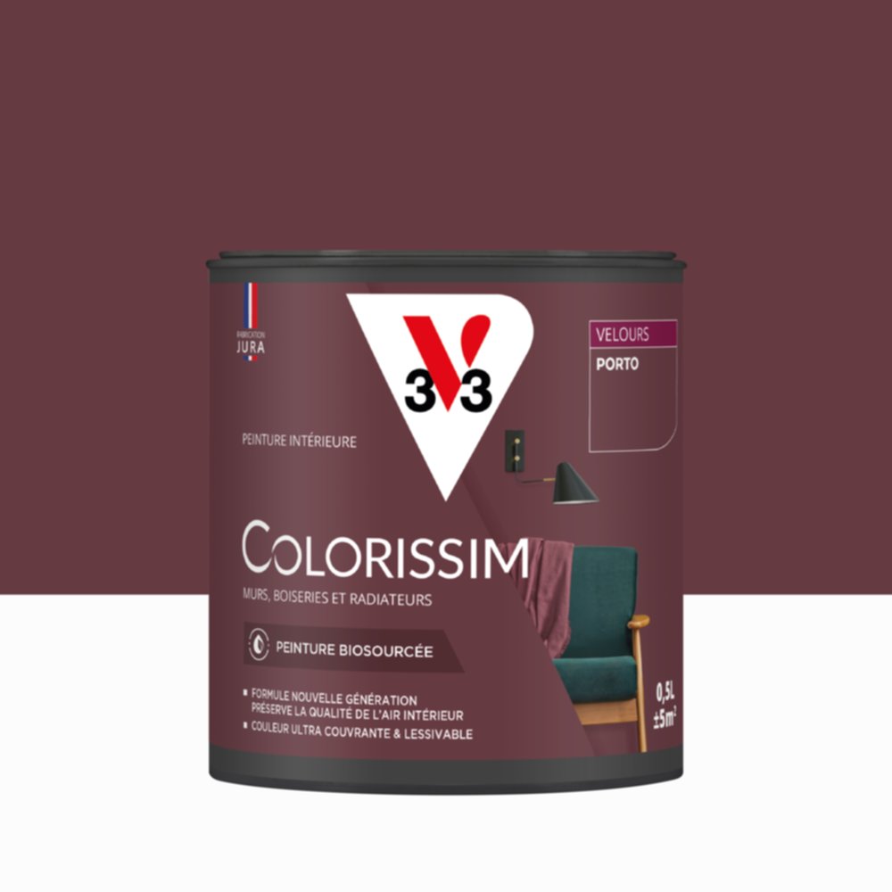 Peinture Intérieure Porto Velours 0,5L Colorissim® - V33