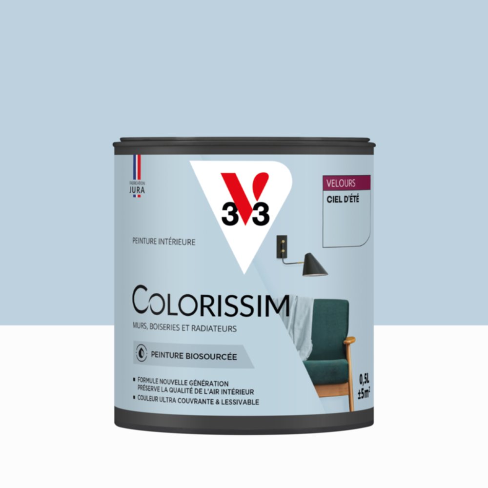 Peinture Intérieure Ciel d'Été Velours 0,5L Colorissim® - V33