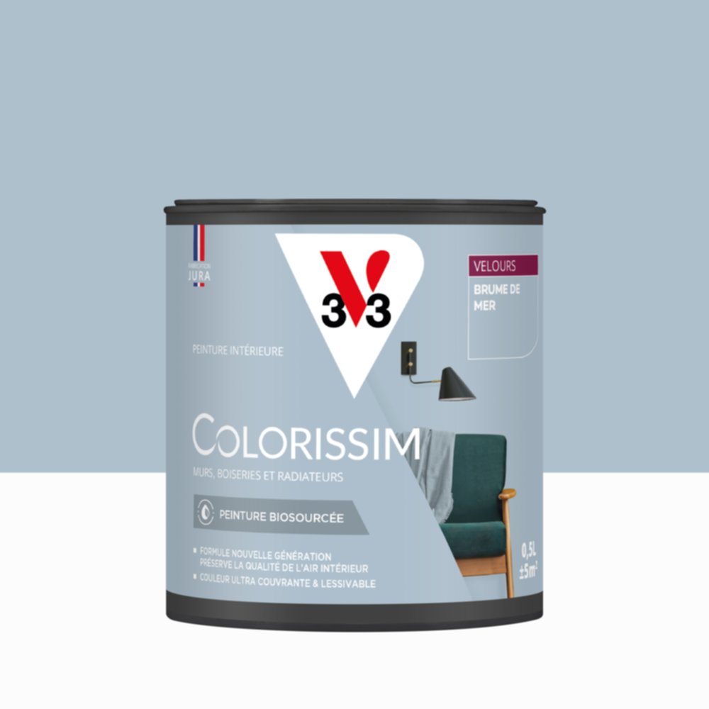 Peinture Intérieure Brume de Mer Velours 0,5L Colorissim® - V33