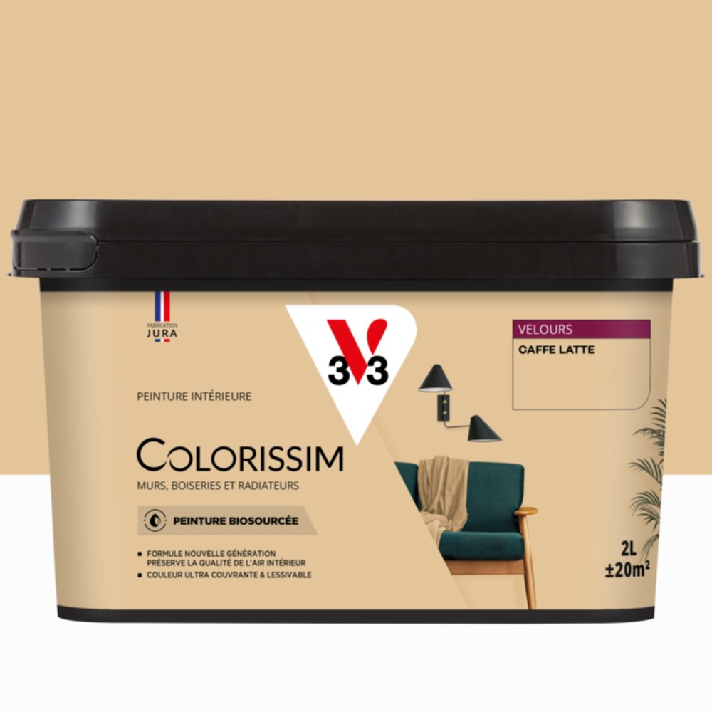 Peinture Intérieure Caffe Latte Velours 2,5L Colorissim® - V33