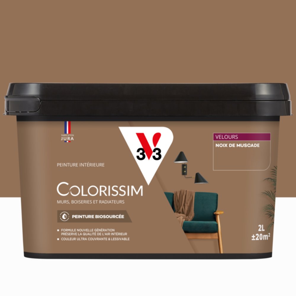 Peinture Intérieure Noix de Muscade Velours 2,5L Colorissim® - V33