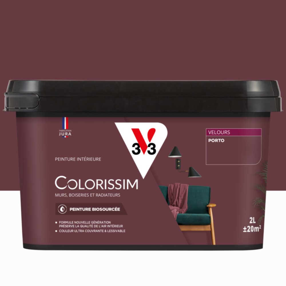 Peinture Intérieure Porto Velours 2,5L Colorissim® - V33