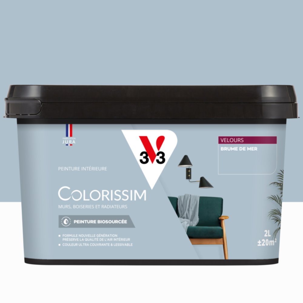 Peinture Intérieure Brume de Mer Velours 2,5L Colorissim® - V33