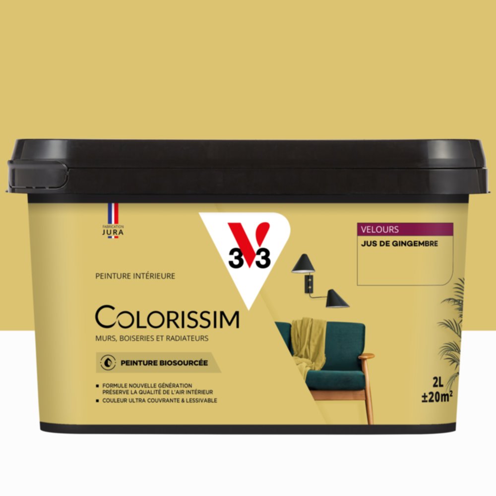 Peinture Intérieure Jus de Gingembre Velours 2,5L Colorissim® - V33