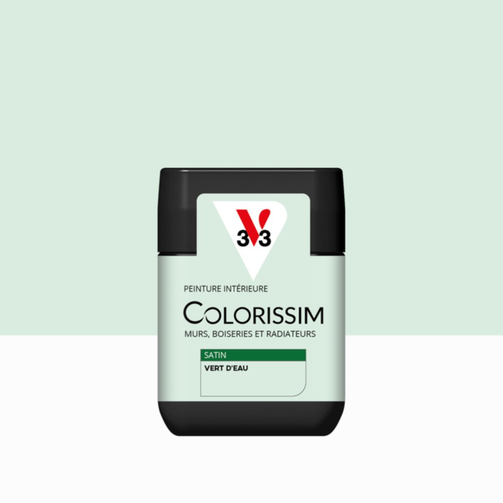 Peinture intérieure Colorissim® Vert D'Eau Satiné 75ml - V33