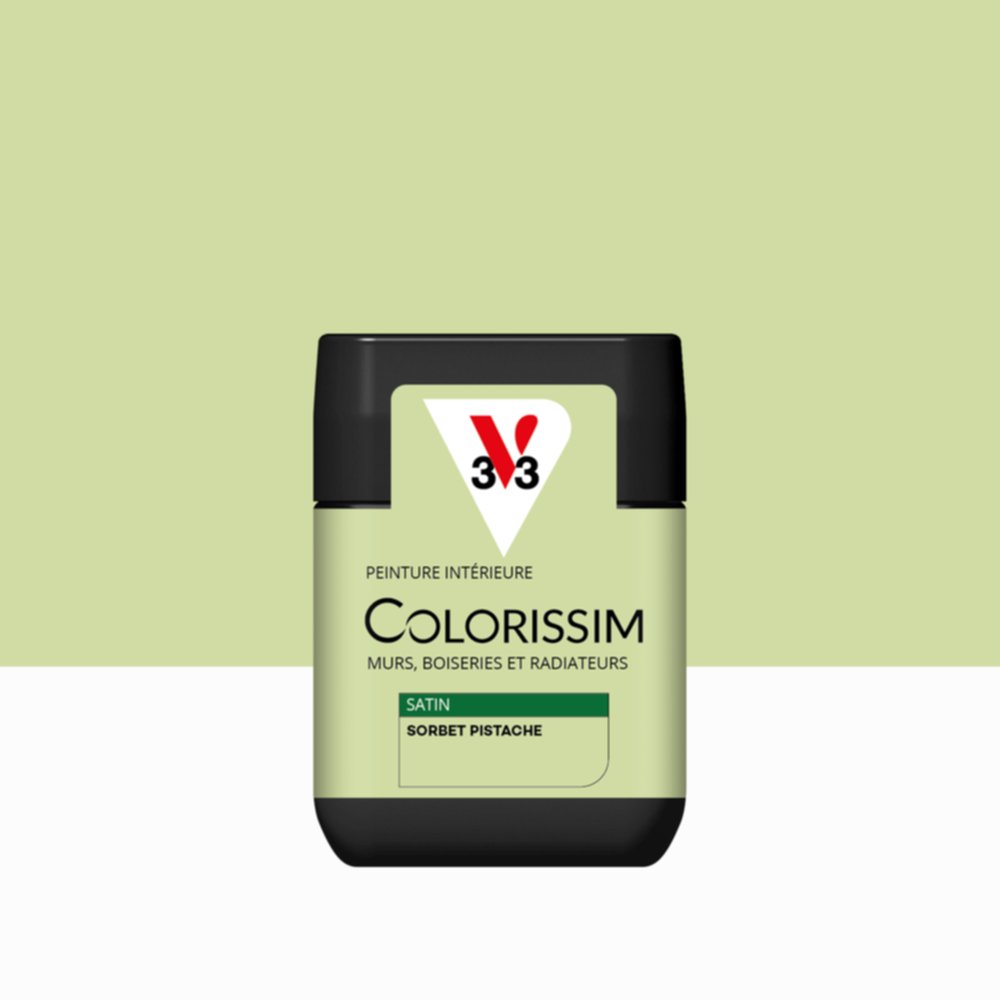 Peinture intérieure Colorissim® Sorbet Pistache Satiné 75ml - V33