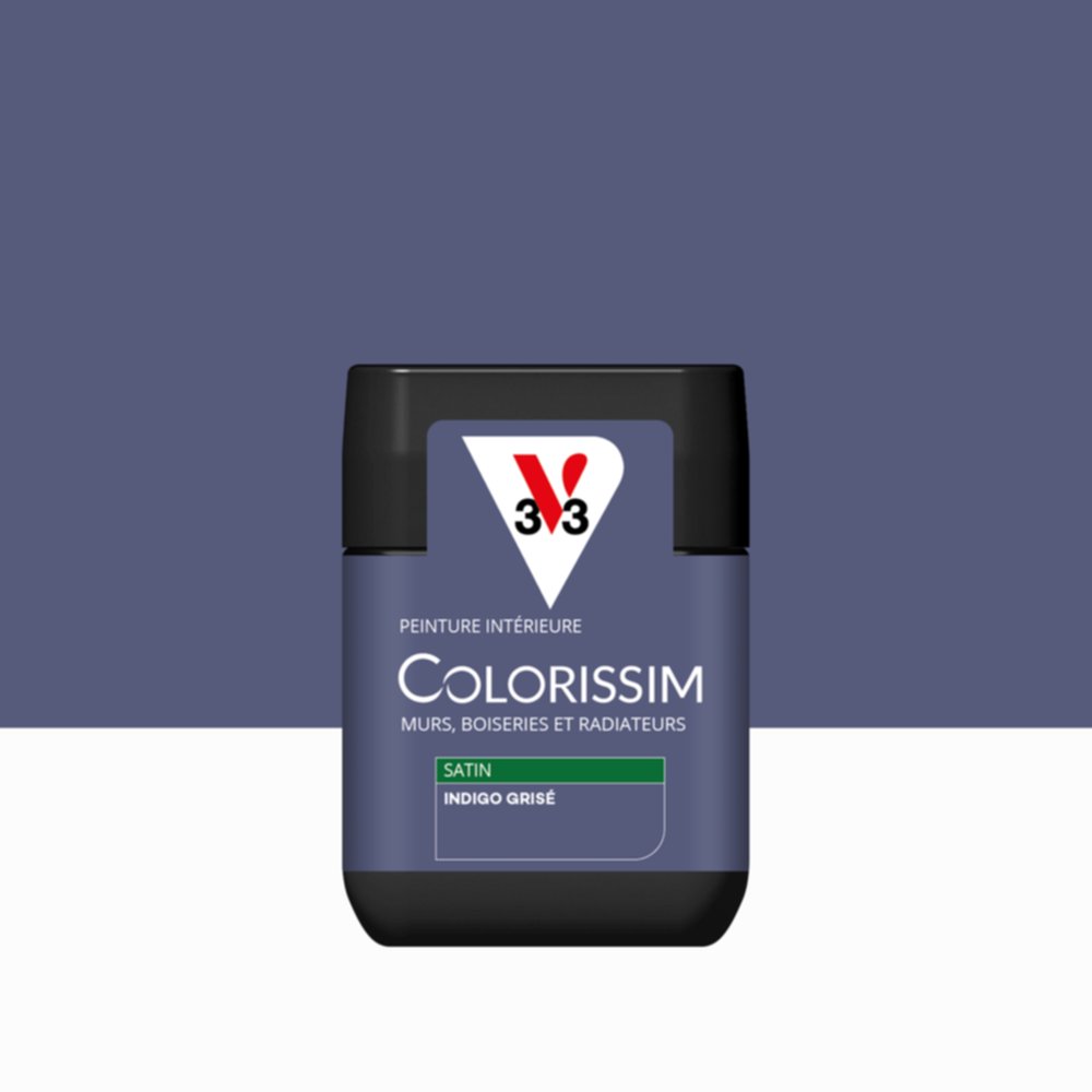 Peinture intérieure Colorissim® Indigo Grisé Satiné 75ml - V33