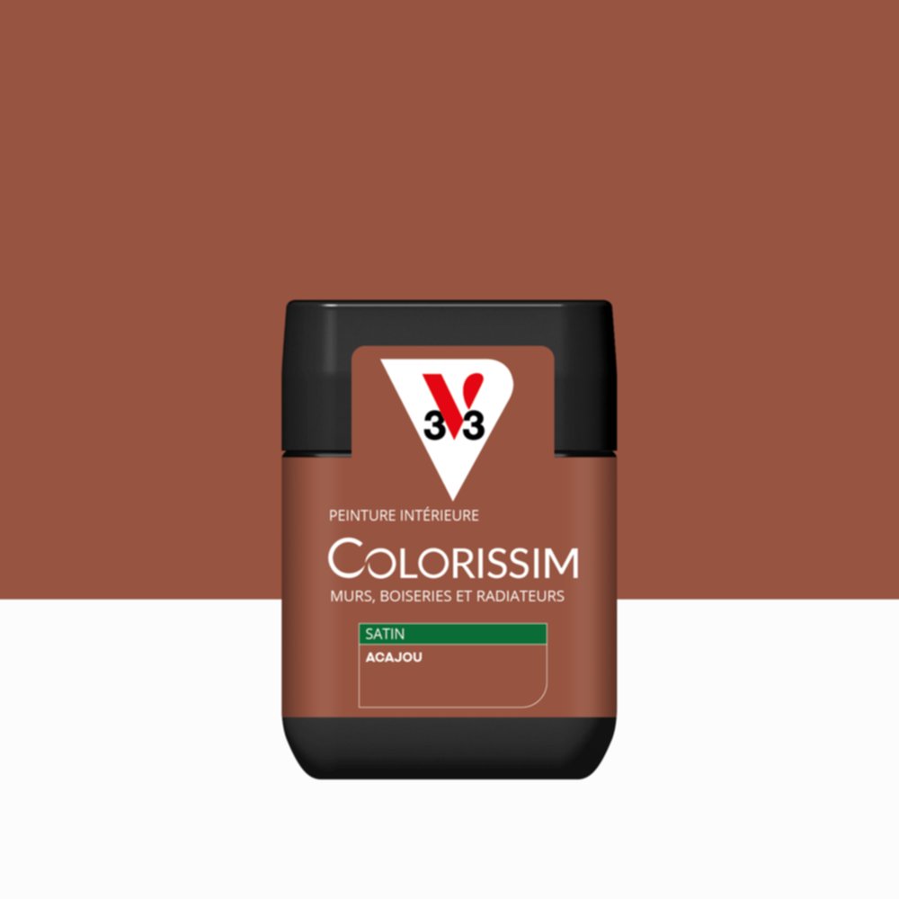 Peinture intérieure Colorissim® Acajou Satiné 75ml - V33