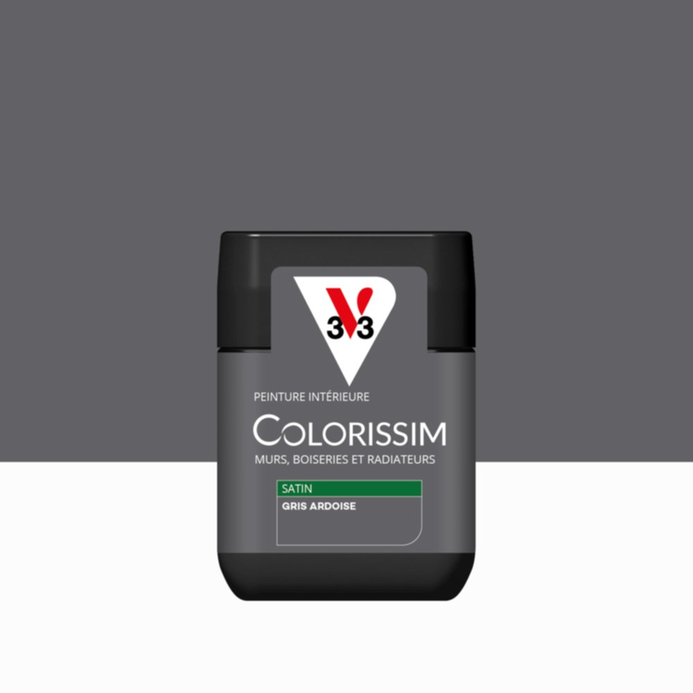 Peinture intérieure Colorissim® Gris Ardoise Satiné 75ml - V33