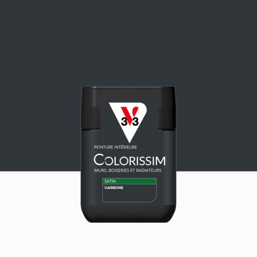 Peinture intérieure Colorissim® Carbone Satiné 75ml - V33