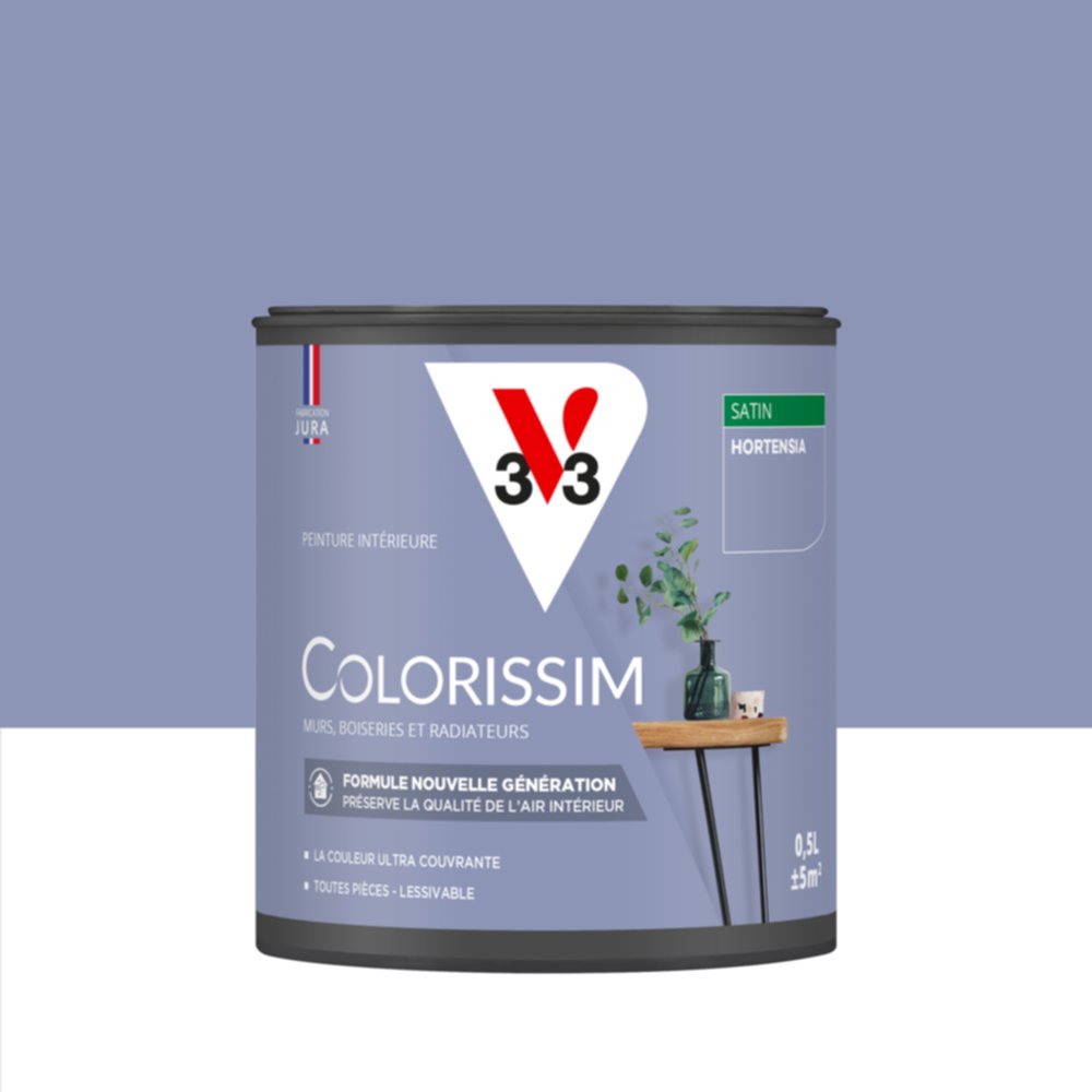 Peinture intérieure Colorissim® Hortensia Satiné 0,5L - V33