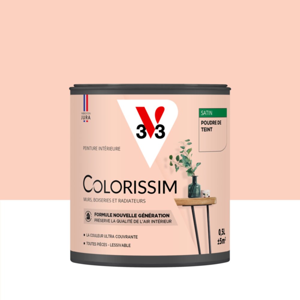 Peinture intérieure Colorissim® Poudre de Teint Satiné 0,5L - V33